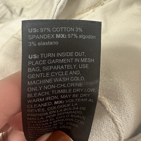 White House Black Market Pants Womens 10Long High Rise Relaxed Ankle Beige Ivory - Picture 7 of 7